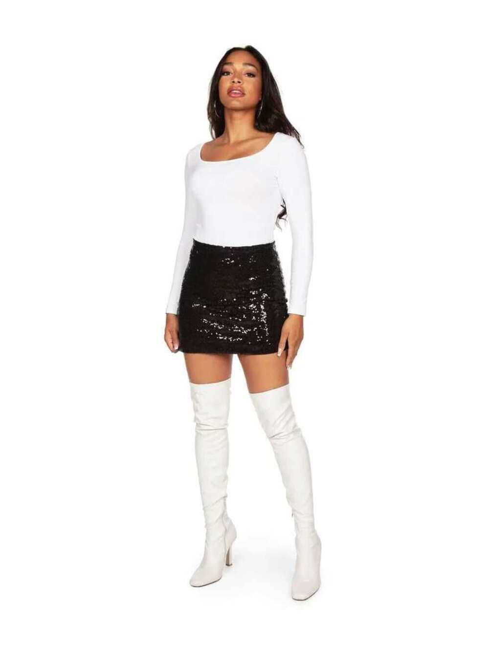NWT Tipsy Elves Women's Black Sequin Skirt Size XS - Picture 6 of 9